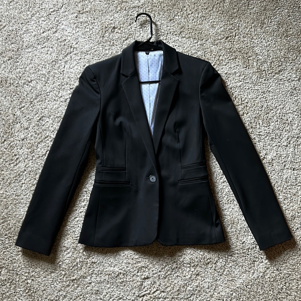 Black blazer with polka dot liner, NEW condition and never worn